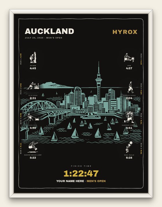 The Noir, Auckland men's edition, white frame