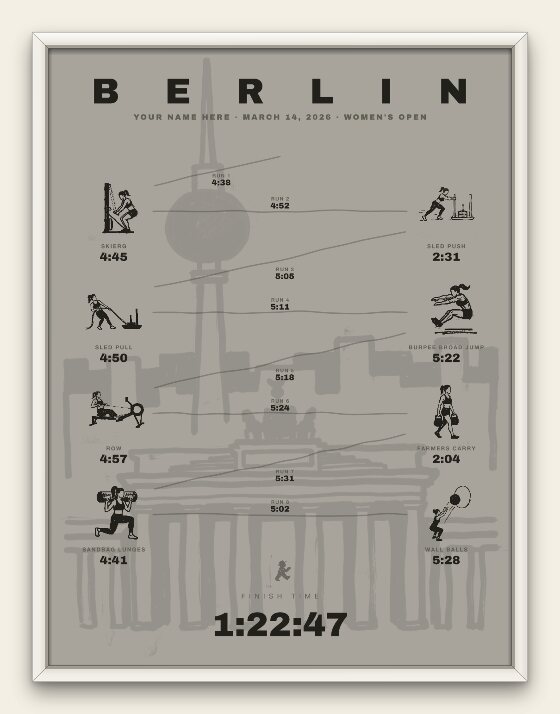 The Ink, Berlin women's edition, white frame