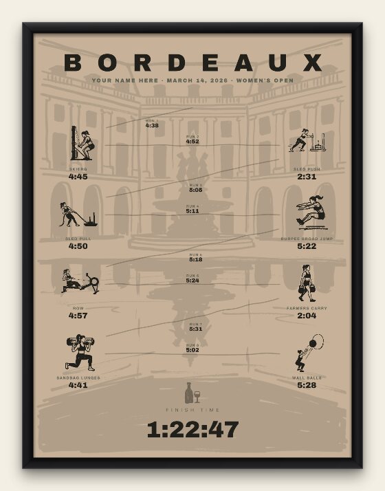The Ink, Bordeaux women's edition, black frame