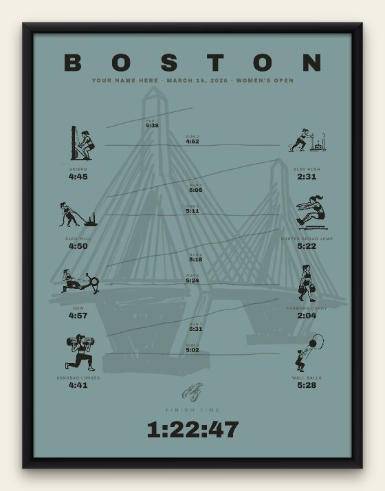 The Ink, Boston women's edition, black frame