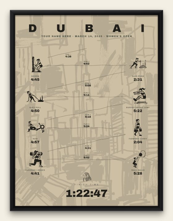 The Ink, Dubai women's edition, black frame