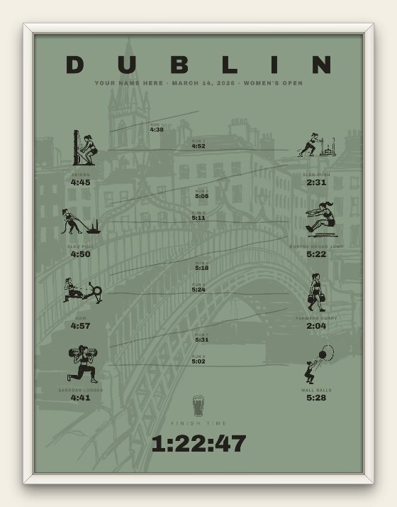 The Ink, Dublin women's edition, white frame