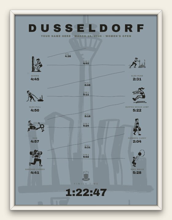 The Ink, Dusseldorf women's edition, white frame