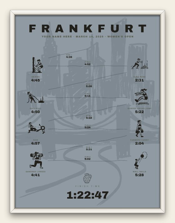 The Ink, Frankfurt women's edition, white frame