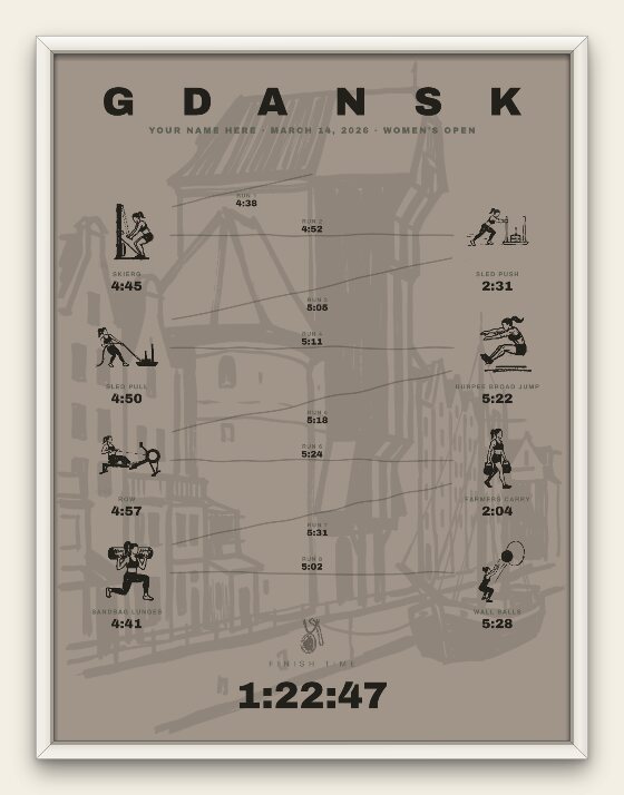 The Ink, Gdansk women's edition, white frame