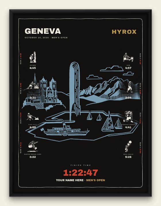 The Noir, Geneva men's edition, black frame