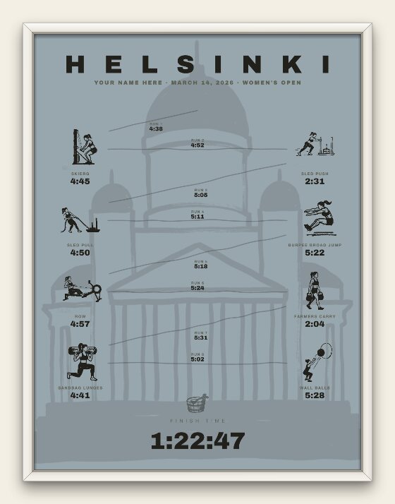 The Ink, Helsinki women's edition, white frame