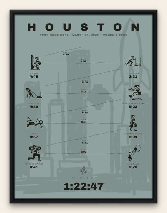 The Ink, Houston women's edition, black frame