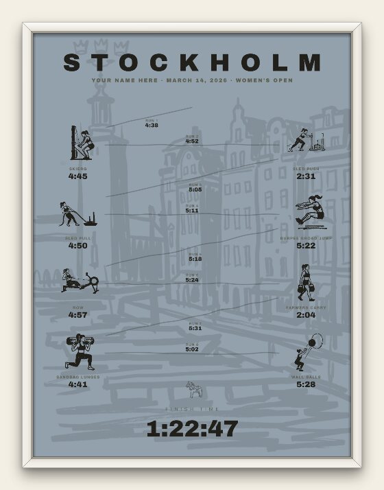 The Ink, Stockholm women's edition, white frame