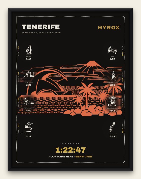 The Noir, Tenerife men's edition, black frame