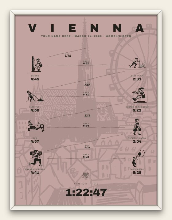 The Ink, Vienna women's edition, white frame