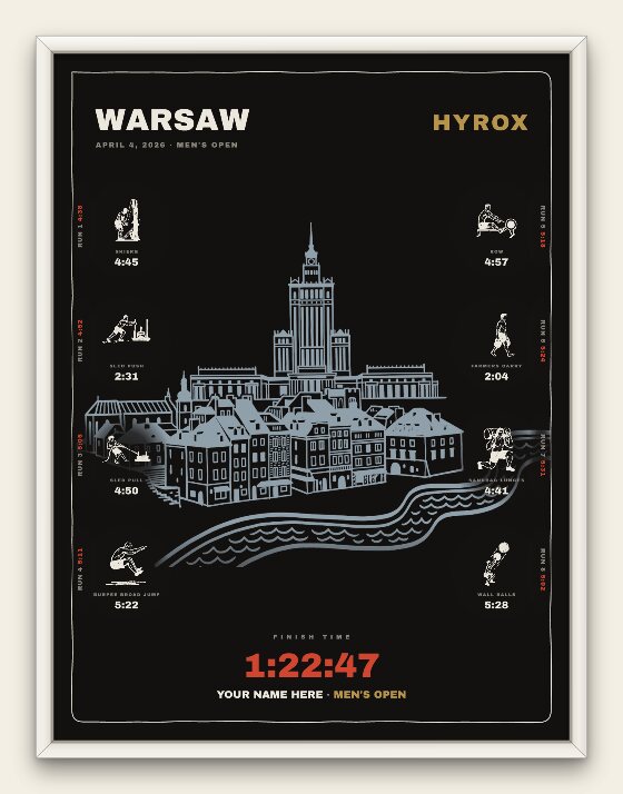 The Noir, Warsaw men's edition, white frame